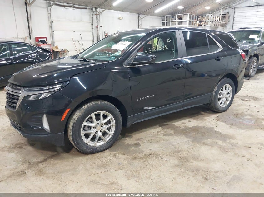 Vin: 2gnaxuev1n6107964, lot: 46225537, chevrolet equinox awd lt 20222