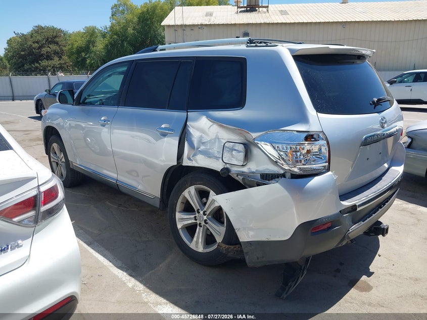 Vin: 5tdyk3eh3cs077914, lot: 46225547, toyota highlander limited v6 20123