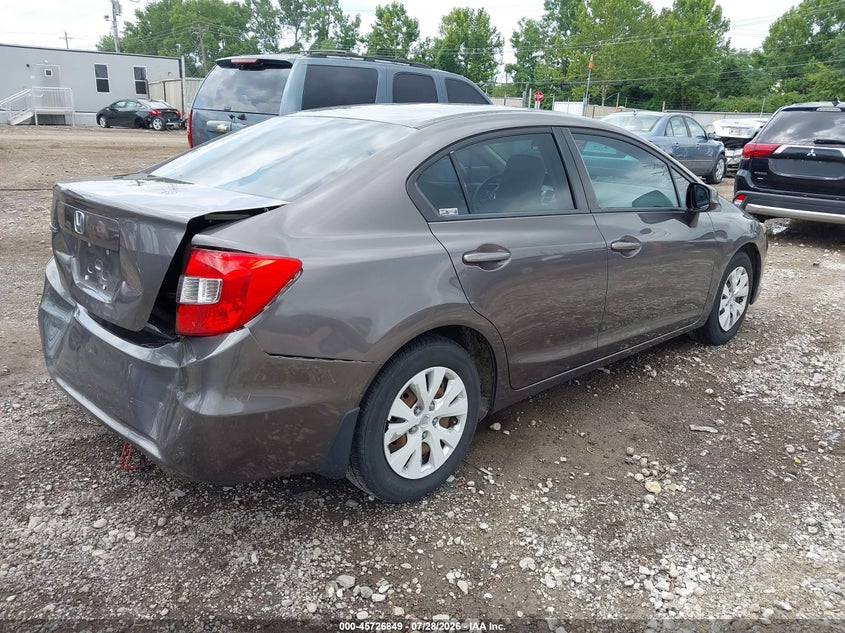 Vin: 19xfb2f59ce108809, lot: 46225548, honda civic ex 20124