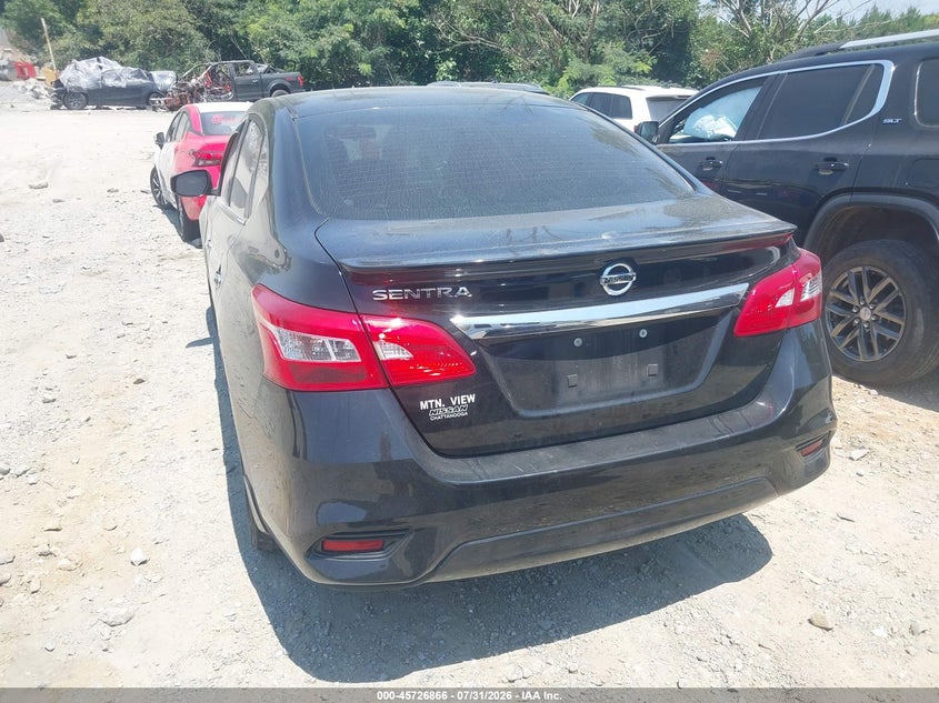Vin: 3n1ab7ap8jy326111, lot: 46225566, nissan sentra s 20183