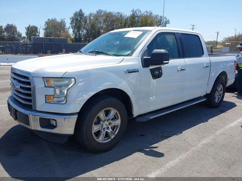 Vin: 1ftew1cg9gkf85601, lot: 46225569, ford f-150 xlt 20162