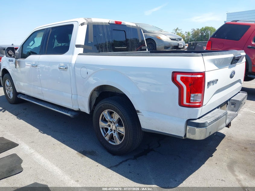 Vin: 1ftew1cg9gkf85601, lot: 46225569, ford f-150 xlt 20163