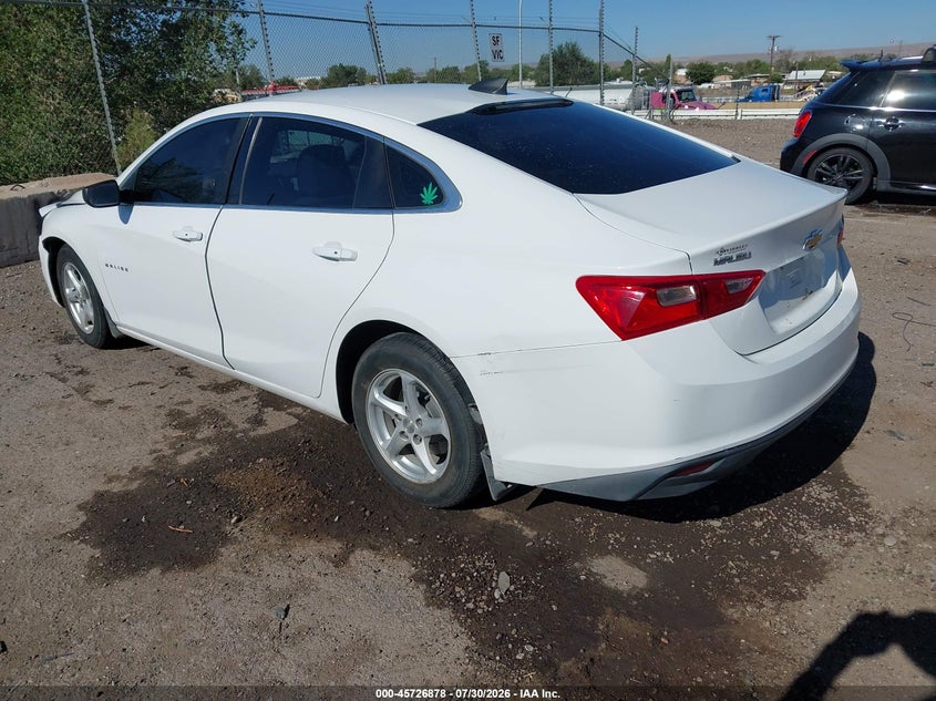 Vin: 1g1zb5st9jf243190, lot: 46225577, chevrolet malibu 1ls 20183