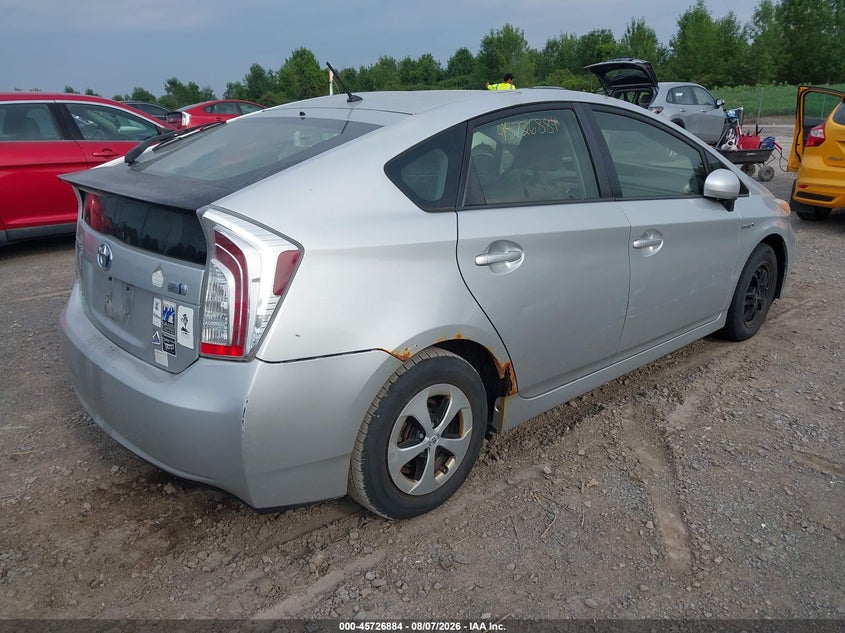 Vin: jtdkn3duxd5546418, lot: 46225583, toyota prius two 20134