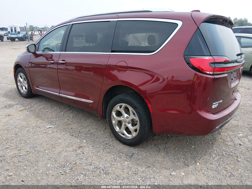 Vin: 2c4rc3gg1mr545249, lot: 46225587, chrysler pacifica limited awd 20213