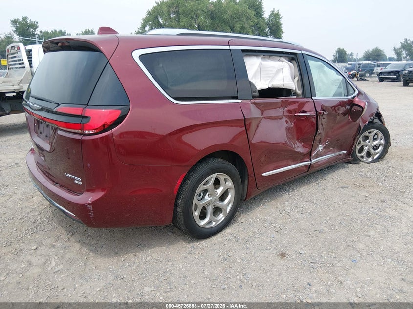Vin: 2c4rc3gg1mr545249, lot: 46225587, chrysler pacifica limited awd 20214