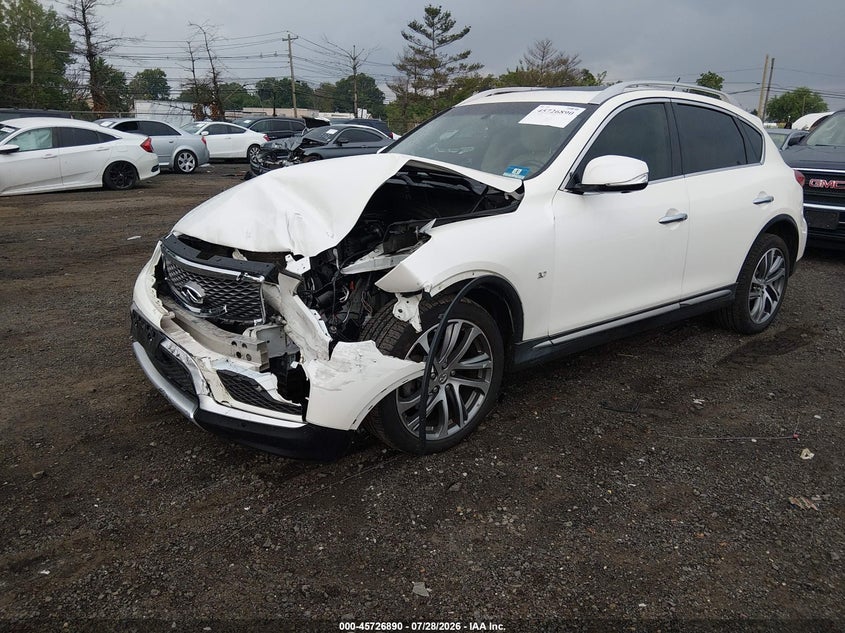 Vin: jn1bj0rr2hm403959, lot: 46225589, infiniti qx50 20172