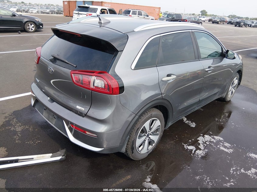 Vin: kndcc3lc3h5090285, lot: 46225597, kia niro ex 20174
