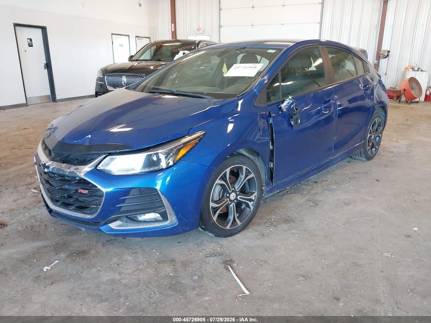 Vin: 3g1be6sm4ks563070, lot: 46225607, chevrolet cruze lt 20192