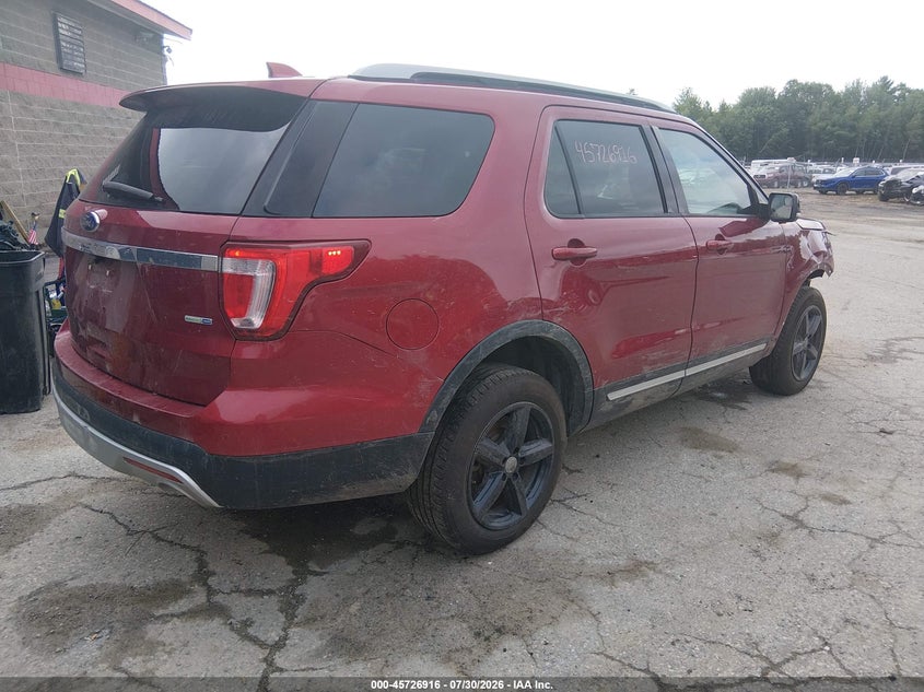 Vin: 1fm5k8dh7hga30609, lot: 46225615, ford explorer xlt 20174