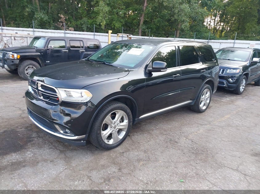 Vin: 1c4rdjdg6ec388687, lot: 46225634, dodge durango limited 20142