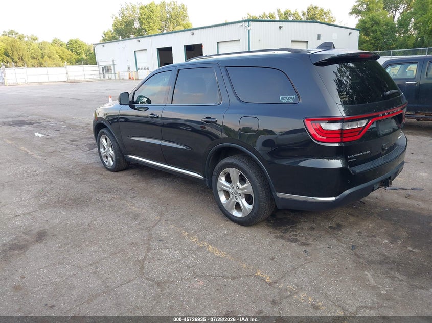 Vin: 1c4rdjdg6ec388687, lot: 46225634, dodge durango limited 20143