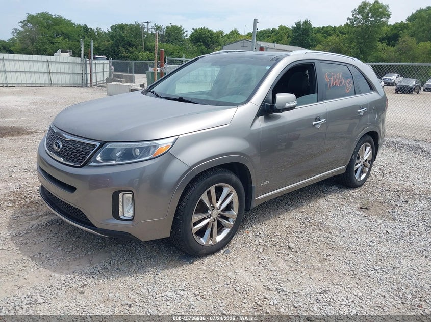 Vin: 5xykwda77fg614525, lot: 46225635, kia sorento limited v6 20152