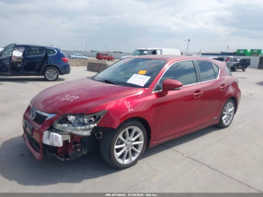 Vin: jthkd5bh5b2014110, lot: 46225641, lexus ct 200h 20112