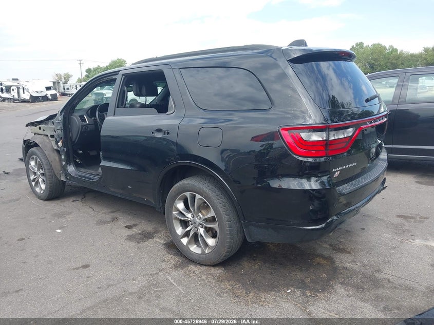 Vin: 1c4rdjdg5kc764680, lot: 46225645, dodge durango gt plus awd 20193