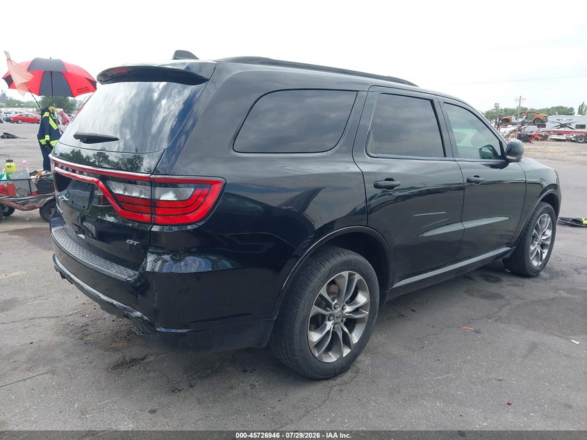Vin: 1c4rdjdg5kc764680, lot: 46225645, dodge durango gt plus awd 20194