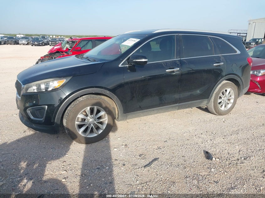 Vin: 5xypg4a37gg075647, lot: 46225680, kia sorento 2.4l lx 20162