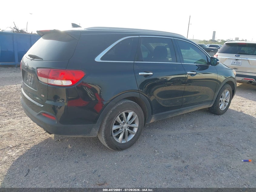 Vin: 5xypg4a37gg075647, lot: 46225680, kia sorento 2.4l lx 20164