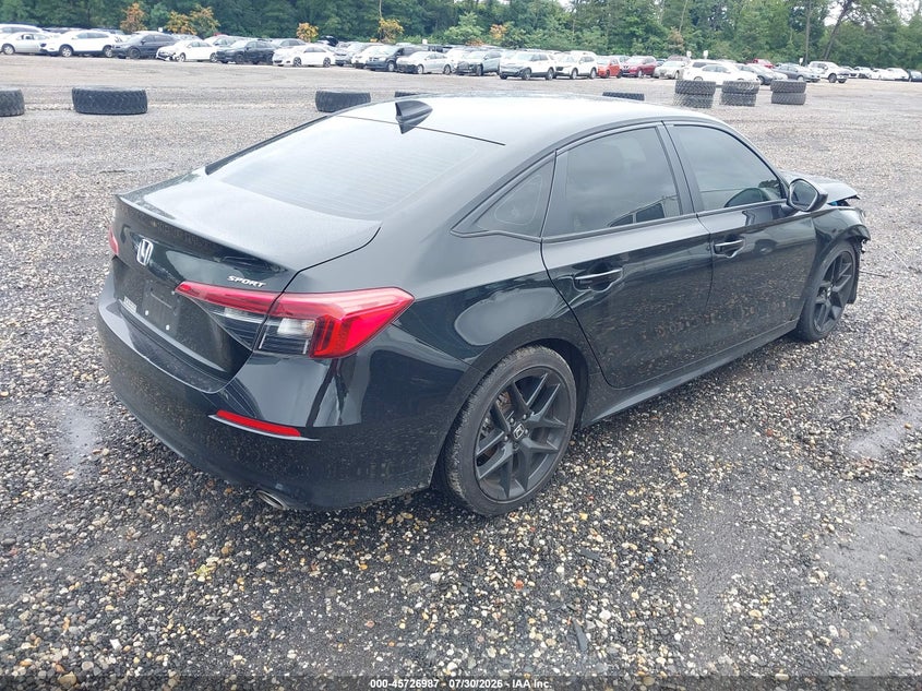 Vin: 2hgfe2f50rh526911, lot: 46225686, honda civic sport 20244
