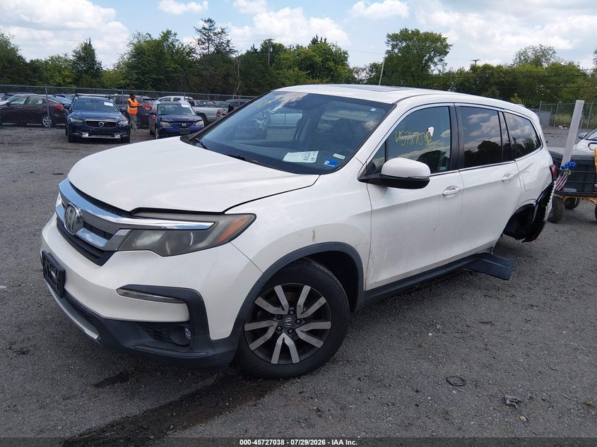 Vin: 5fnyf6h56kb057800, lot: 46225737, honda pilot ex-l 20192