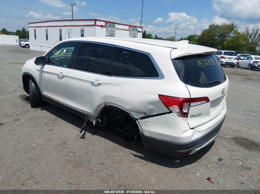 Vin: 5fnyf6h56kb057800, lot: 46225737, honda pilot ex-l 20193