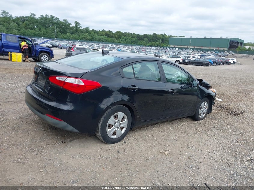 Vin: knafk4a65f5435300, lot: 46225747, kia forte lx 20154