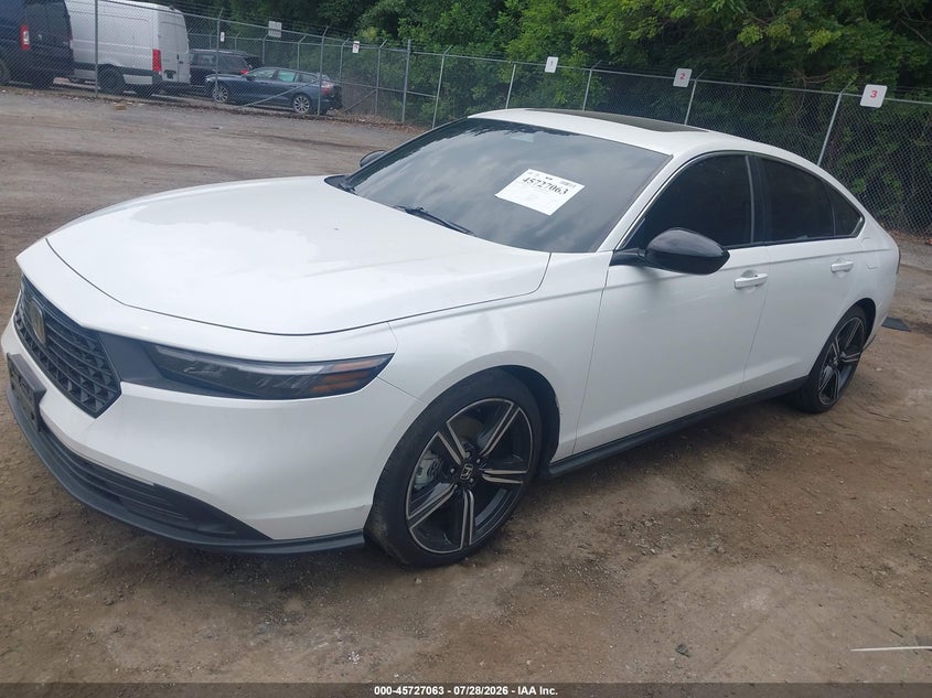 Vin: 1hgcy2f54ra044757, lot: 46225762, honda accord hybrid sport 20242