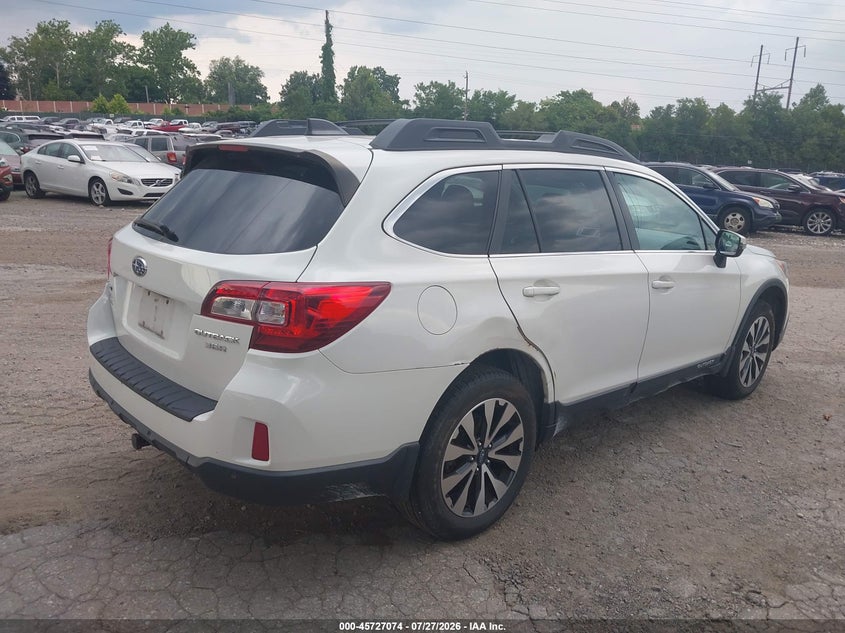 Vin: 4s4bsenc8h3287760, lot: 46225773, subaru outback 3.6r limited 20174