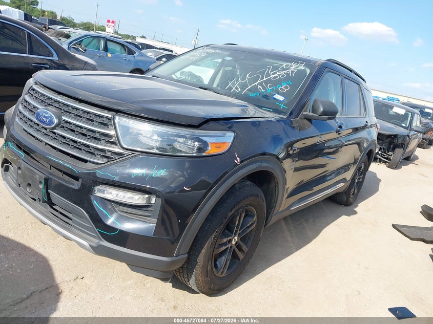 Vin: 1fmsk8dh9ngb18897, lot: 46225783, ford explorer xlt 20222