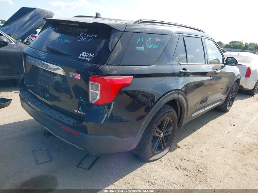 Vin: 1fmsk8dh9ngb18897, lot: 46225783, ford explorer xlt 20224
