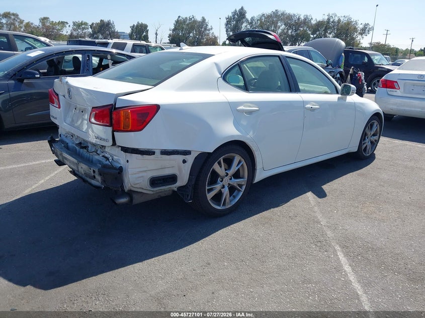 Vin: jthbf5c25a2096276, lot: 46225800, lexus is 250 20104