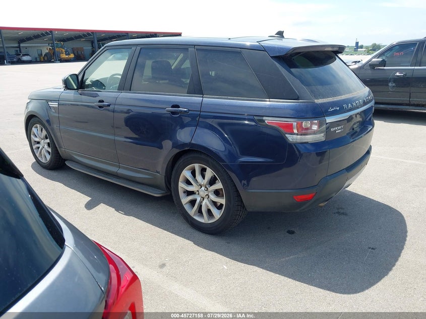 Vin: salwr2pf6ga119576, lot: 46225857, land rover range rover sport 3.0l v6 supercharged hse 20163