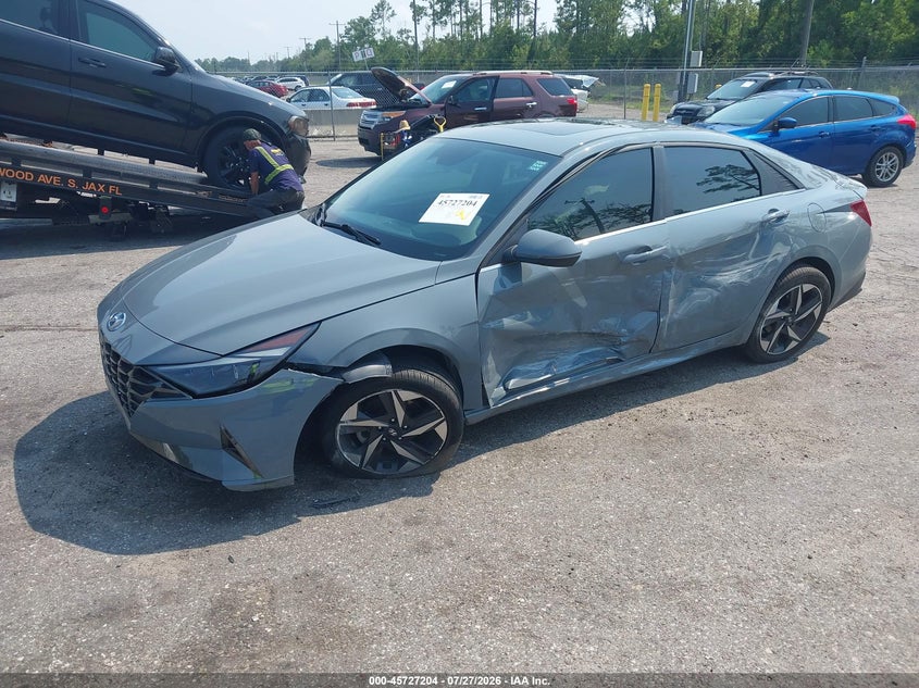 Vin: kmhln4aj4pu037659, lot: 46225903, hyundai elantra hybrid limited 20232