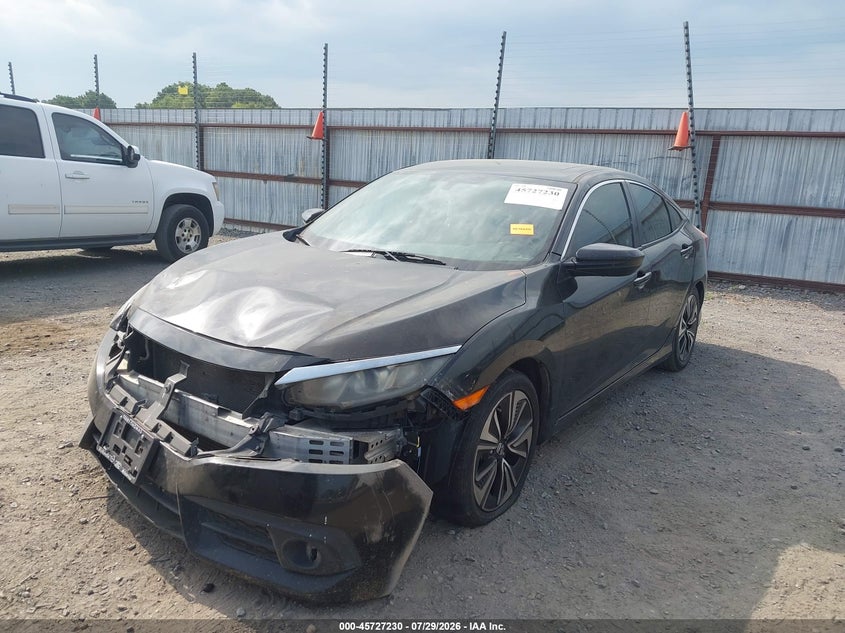Vin: 2hgfc1f76gh638272, lot: 46225929, honda civic ex-l 20162