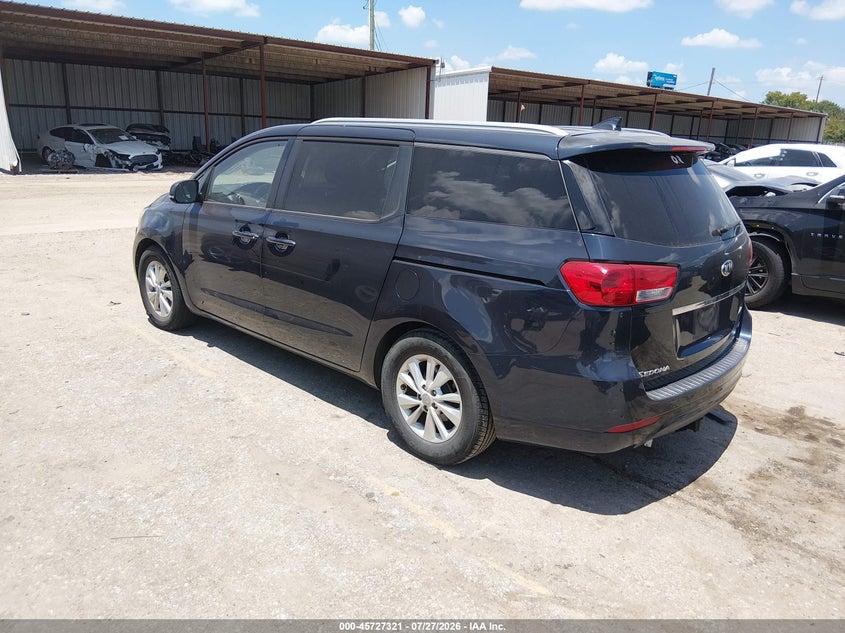 Vin: kndmb5c19g6129407, lot: 46226020, kia sedona lx 20163