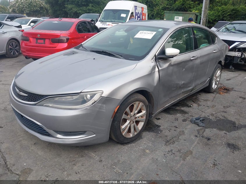 Vin: 1c3cccab0fn602483, lot: 46226034, chrysler 200 limited 20152
