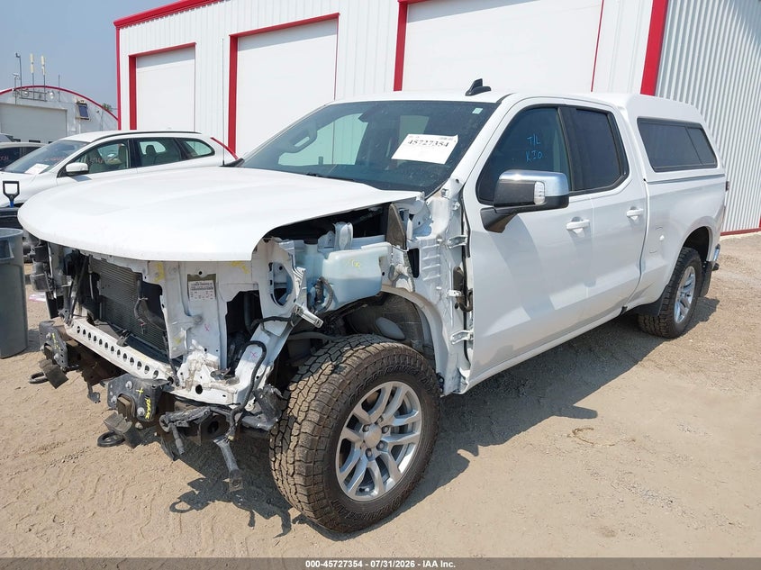 2019 Chevrolet Silverado, Left Front, IAAI, VIN 1GCRYDED2KZ231757 — photo 2