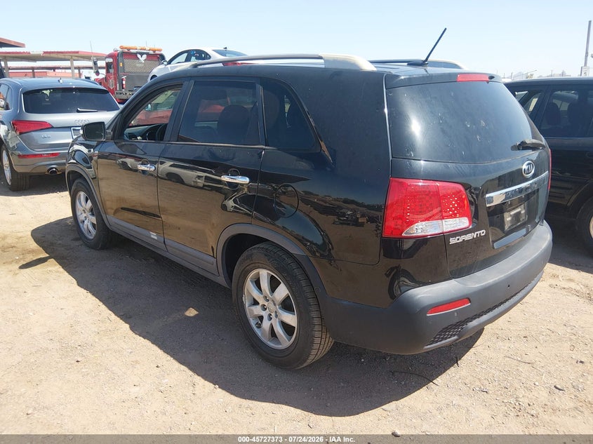 Vin: 5xykt3a61cg299775, lot: 46226072, kia sorento lx 20123