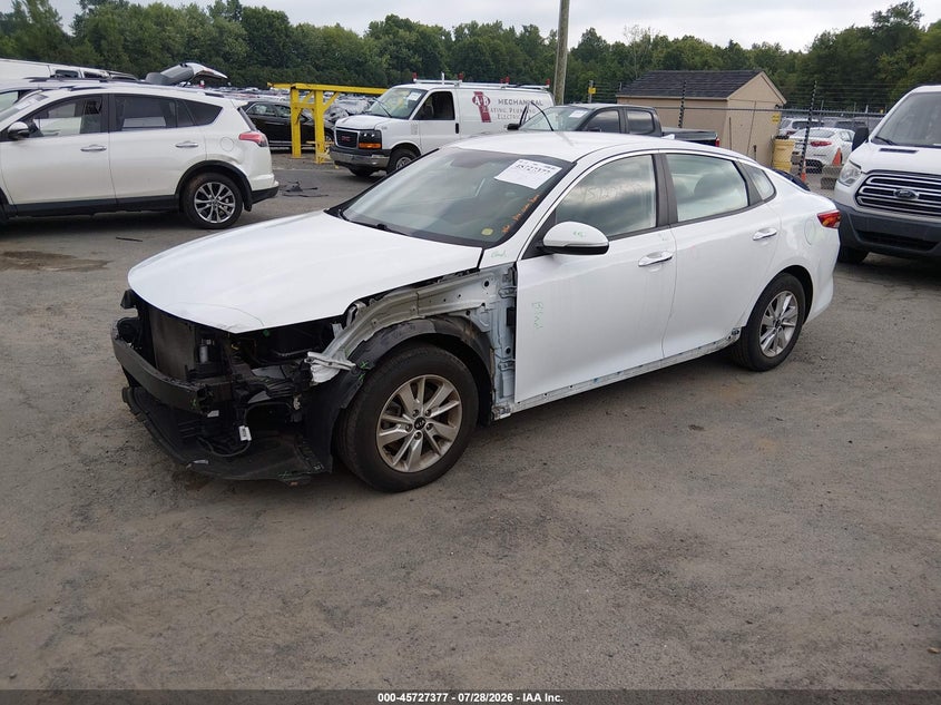 Vin: 5xxgt4l30gg080637, lot: 46226076, kia optima lx 20162