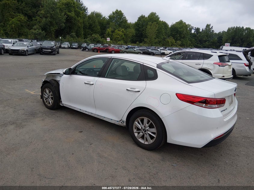 Vin: 5xxgt4l30gg080637, lot: 46226076, kia optima lx 20163
