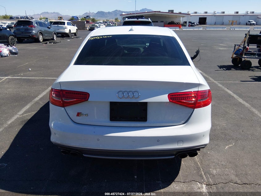 2013 AUDI S4 SEDAN 3.0L V-6 DI, DOHC, VVT, SUPERCHARGER, 333HP