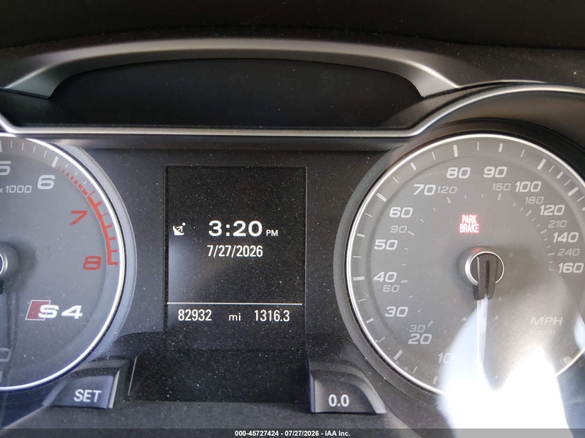 2013 AUDI S4 SEDAN 3.0L V-6 DI, DOHC, VVT, SUPERCHARGER, 333HP