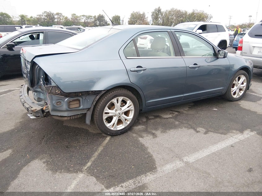 Vin: 3fahp0ha8cr441803, lot: 46226144, ford fusion se 20124