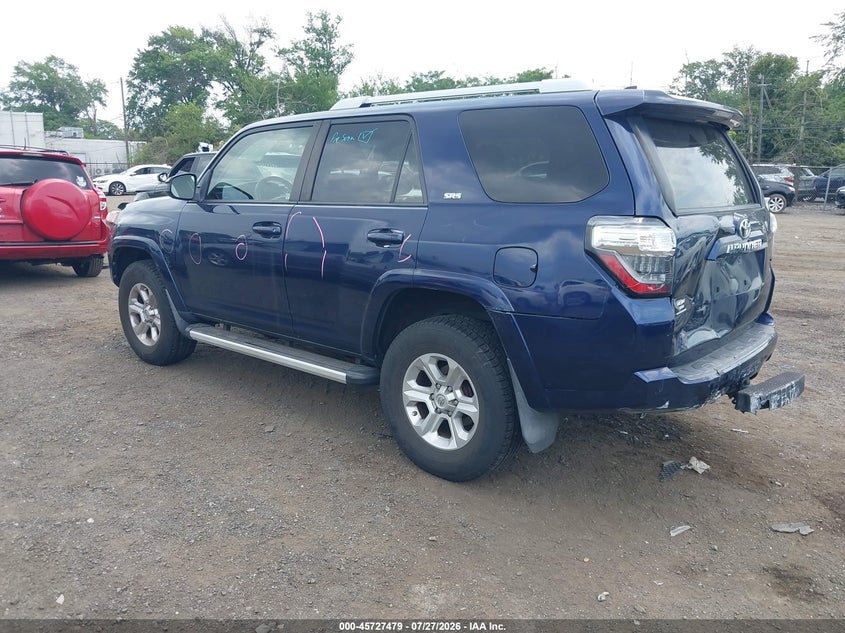 Vin: jtebu5jr6j5569491, lot: 46226178, toyota 4runner sr5 20183