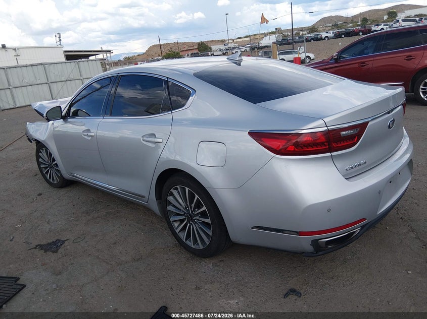 Vin: knalc4j12j5105319, lot: 46226185, kia cadenza premium 20183