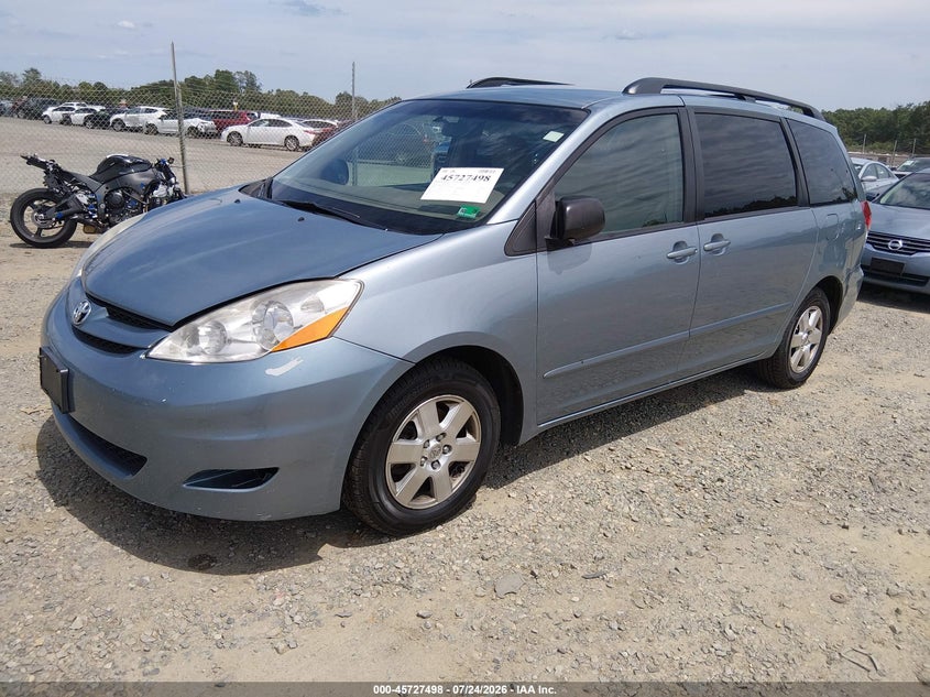 Vin: 5tdkk4cc4as343442, lot: 46226197, toyota sienna le 20102
