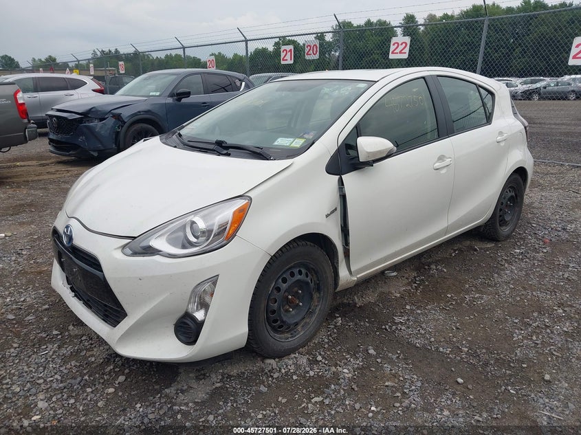 Vin: jtdkdtb39f1106407, lot: 46226200, toyota prius c three 20152