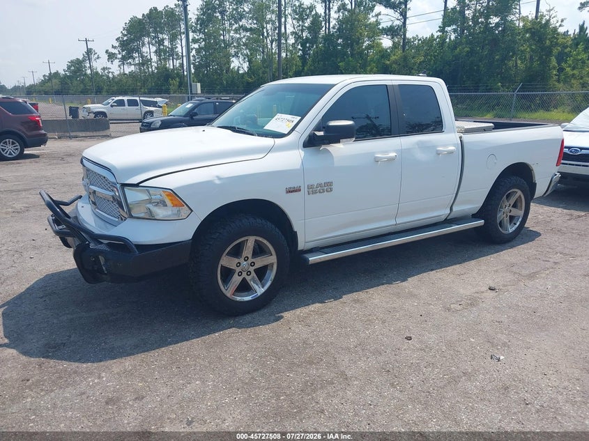 Vin: 1c6rr7gt0js244315, lot: 46226207, ram 1500 big horn  4x4 6'4 box 20182