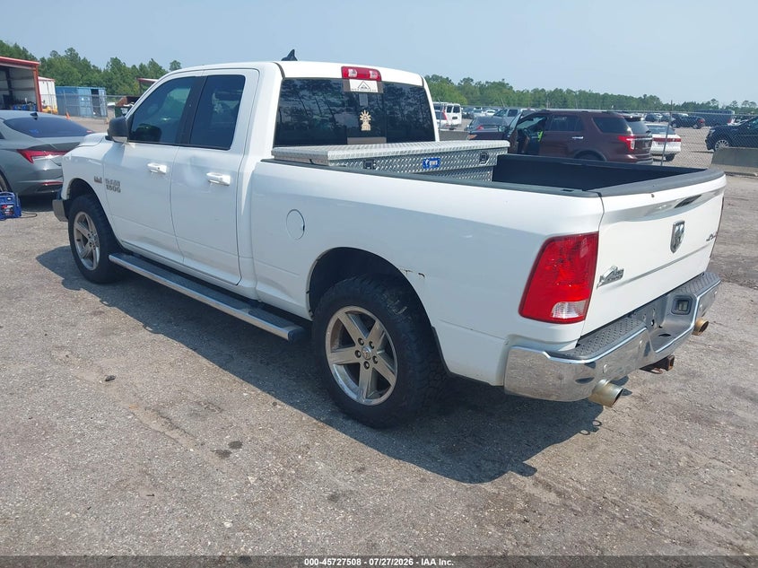 Vin: 1c6rr7gt0js244315, lot: 46226207, ram 1500 big horn  4x4 6'4 box 20183