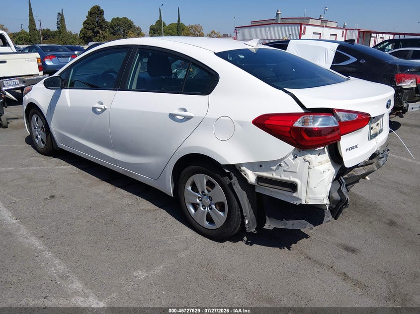 Vin: knafk4a65g5618200, lot: 46226328, kia forte lx 20163
